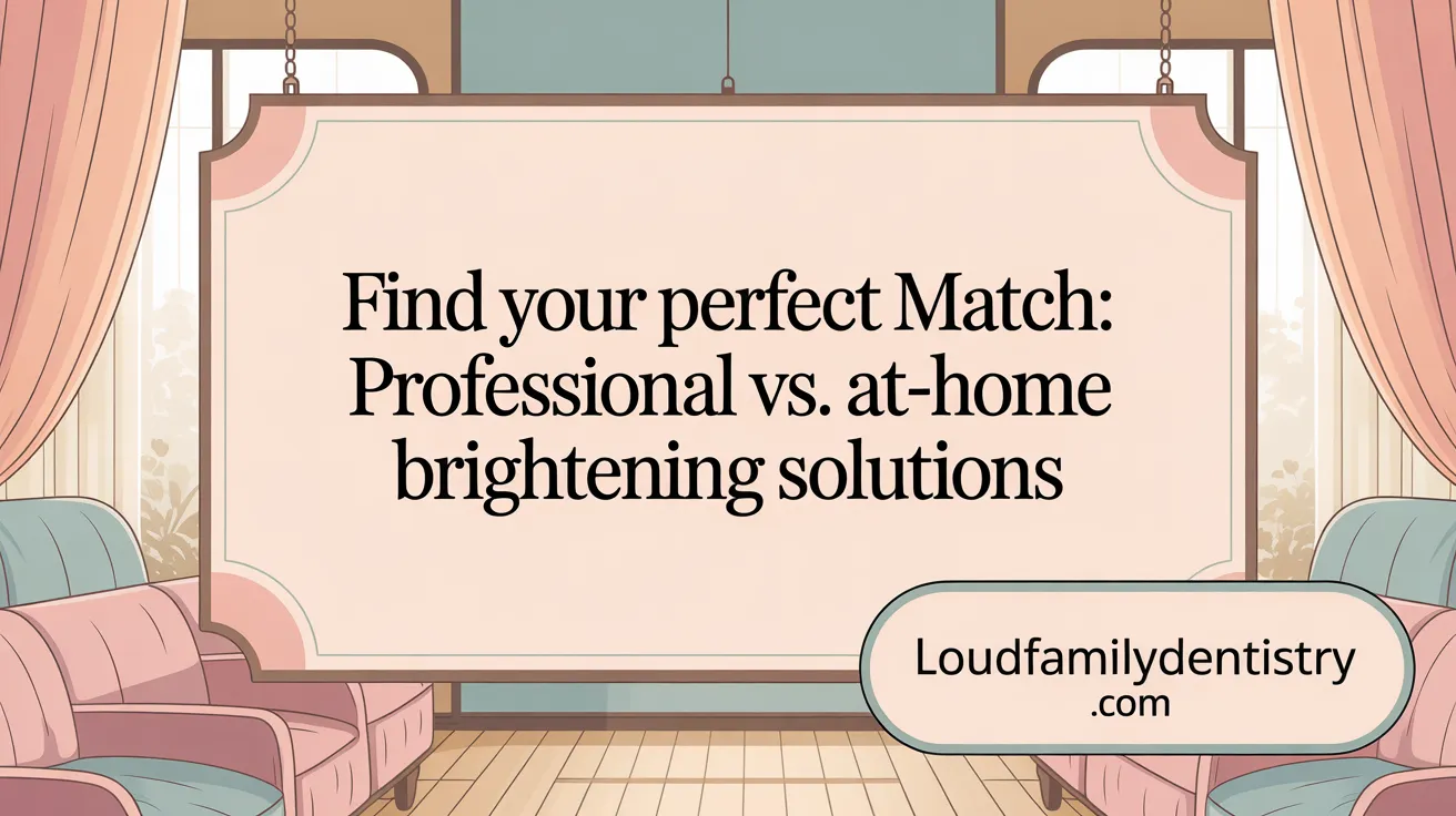 Find Your Perfect Match: Professional vs. At-Home Whitening Solutions
