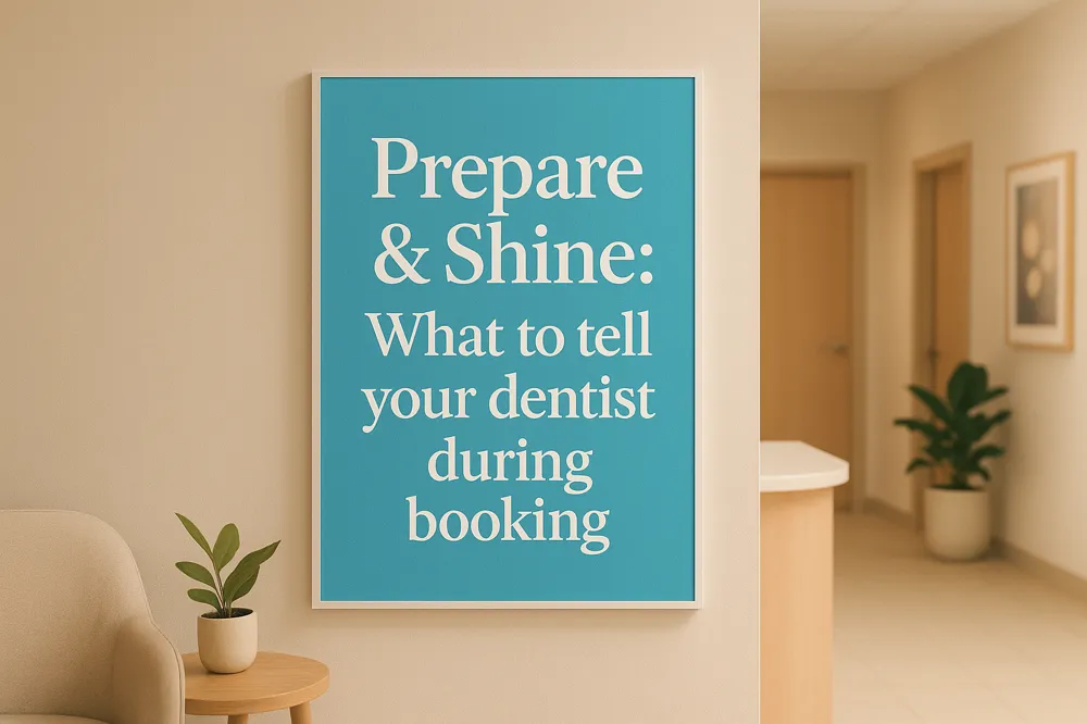 Prepare & Shine: What to tell your dentist during booking