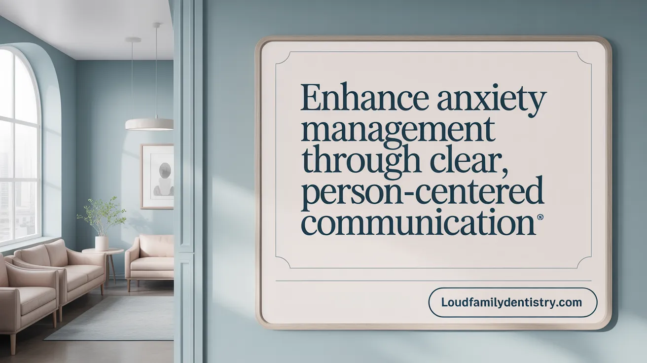 Enhance Anxiety Management Through Clear, Person-Centered Communication