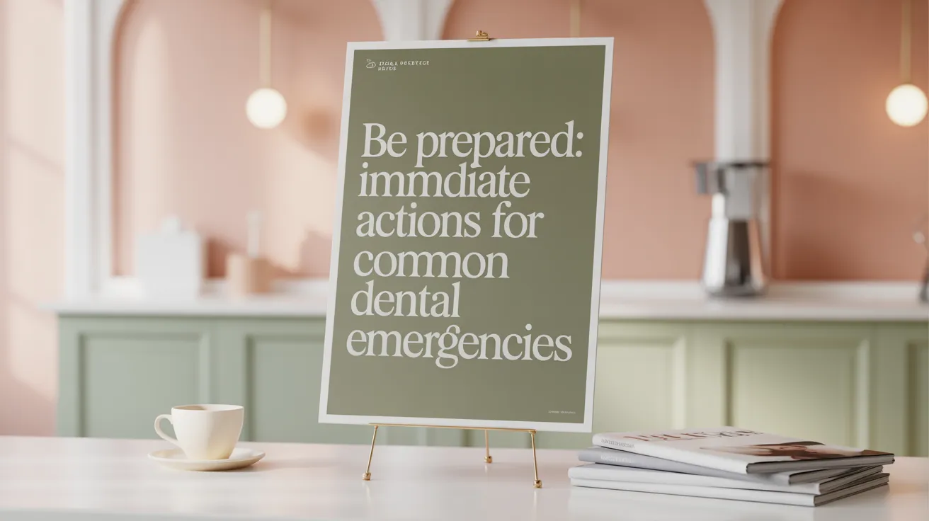 Be Prepared: Immediate Actions for Common Dental Emergencies