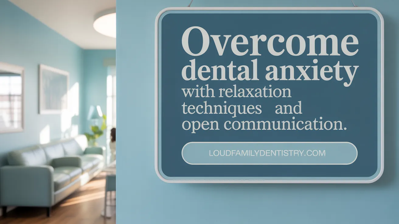 Overcome Dental Anxiety with Relaxation Techniques and Open Communication