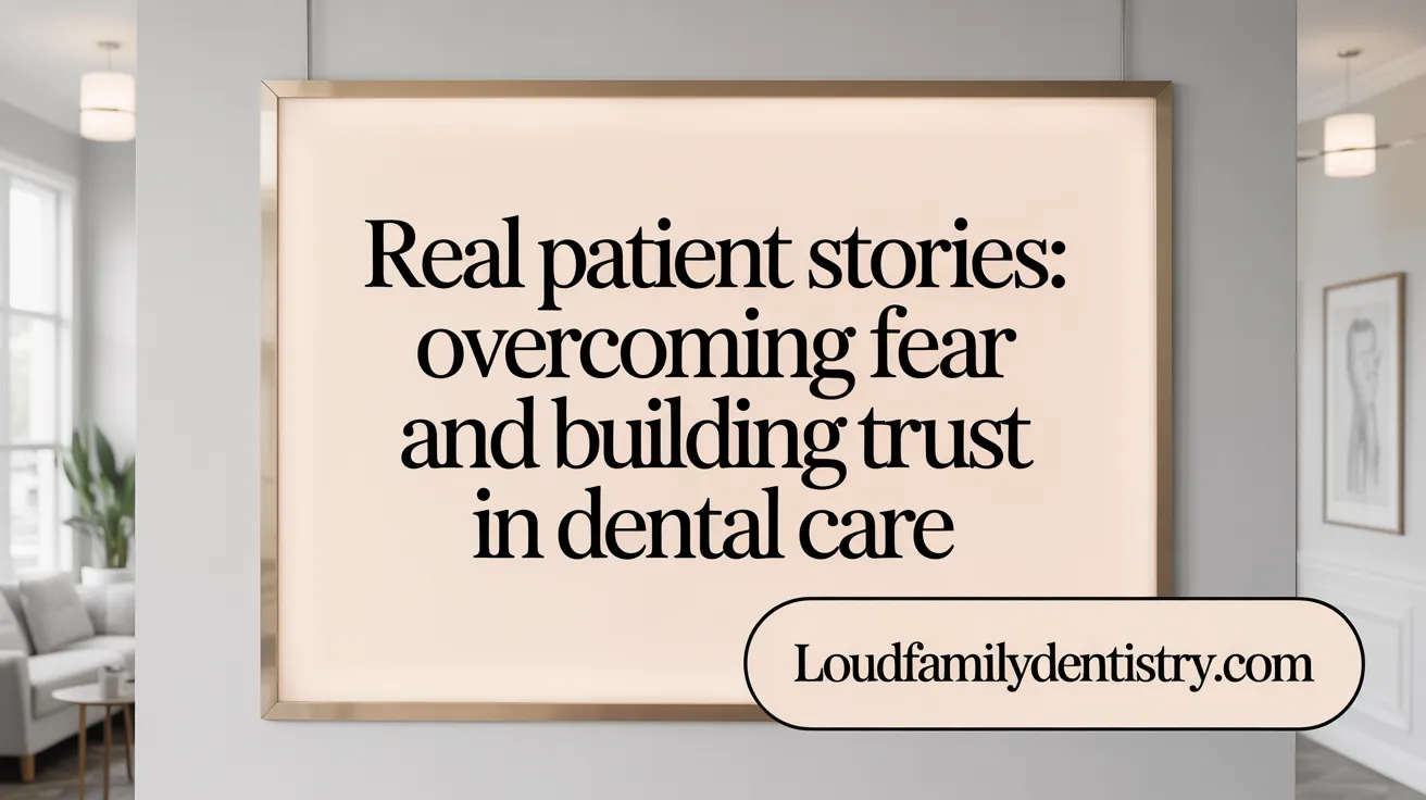 Real Patient Stories: Overcoming Fear and Building Trust in Dental Care