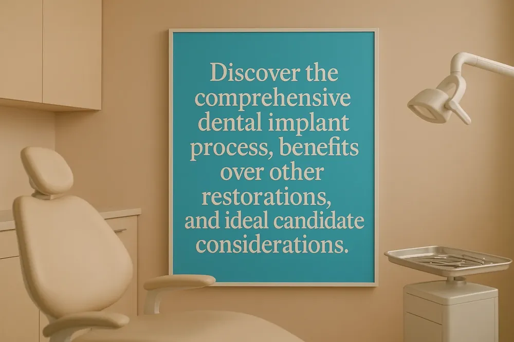 Discover the comprehensive dental implant process, benefits over other restorations, and ideal candidate considerations.