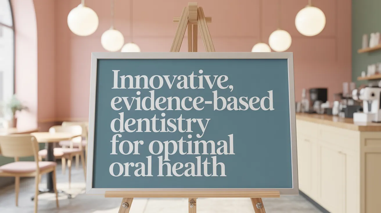 Innovative, Evidence-Based Dentistry for Optimal Oral Health