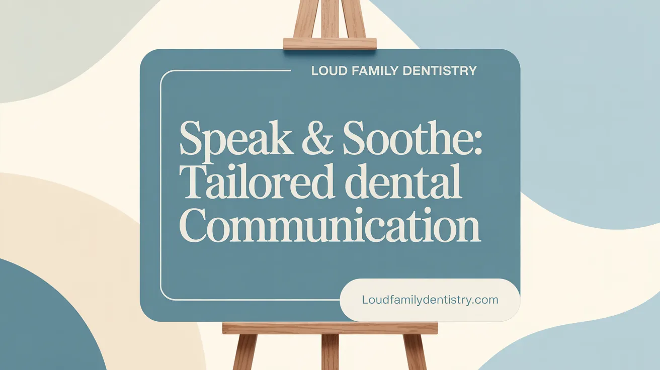 Speak & Soothe: Tailored Dental Communication