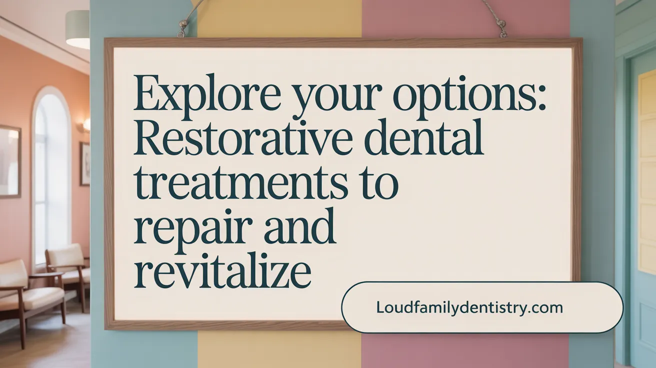 Explore Your Options: Restorative Dental Treatments to Repair and Revitalize