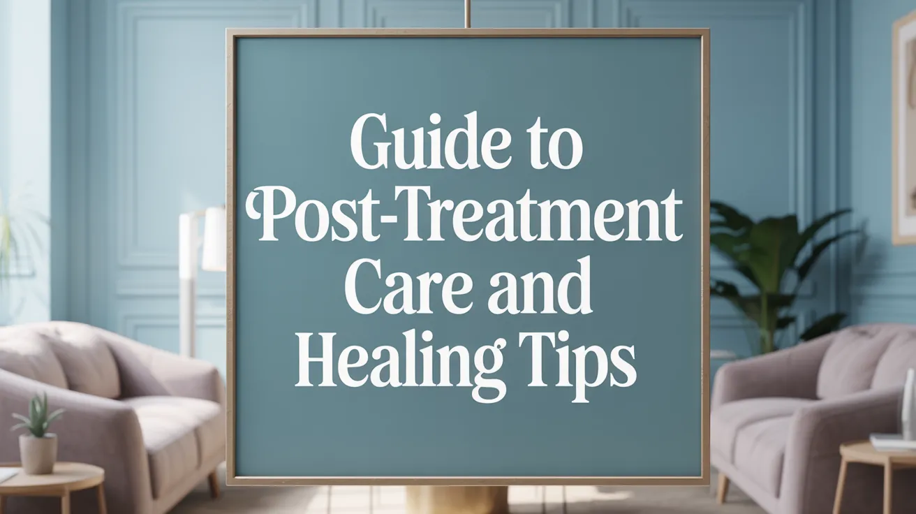 Guide to Post-Treatment Care and Healing Tips