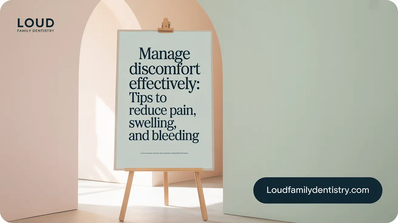 Manage Discomfort Effectively: Tips to Reduce Pain, Swelling, and Bleeding