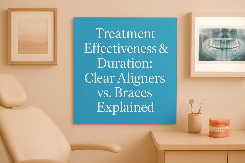 Treatment Effectiveness & Duration: Clear Aligners vs. Braces Explained