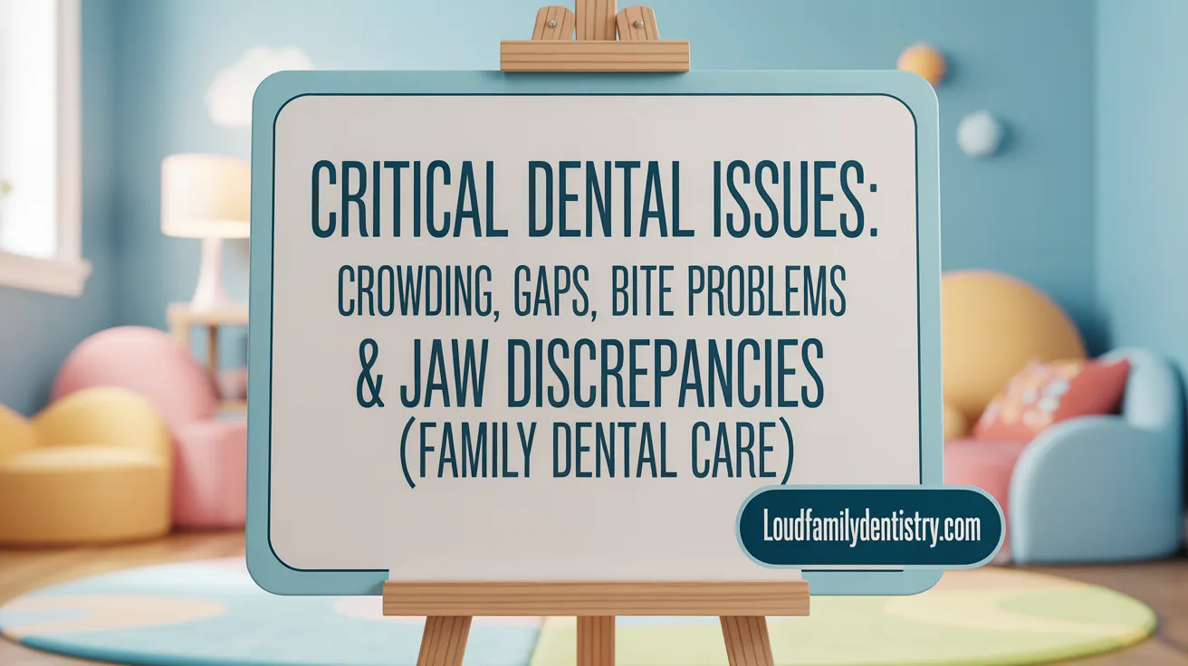 Critical Dental Issues: Crowding, Gaps, Bite Problems & Jaw Discrepancies