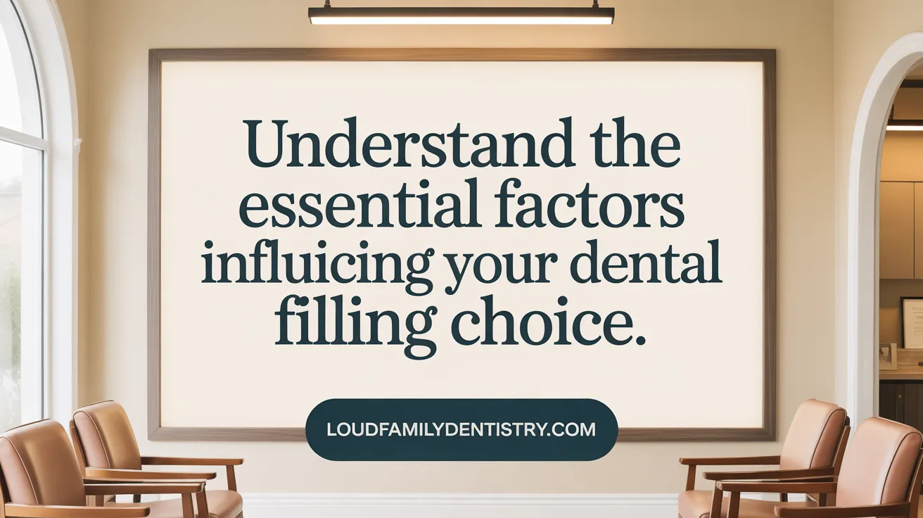 Understand the essential factors influencing your dental filling choice.