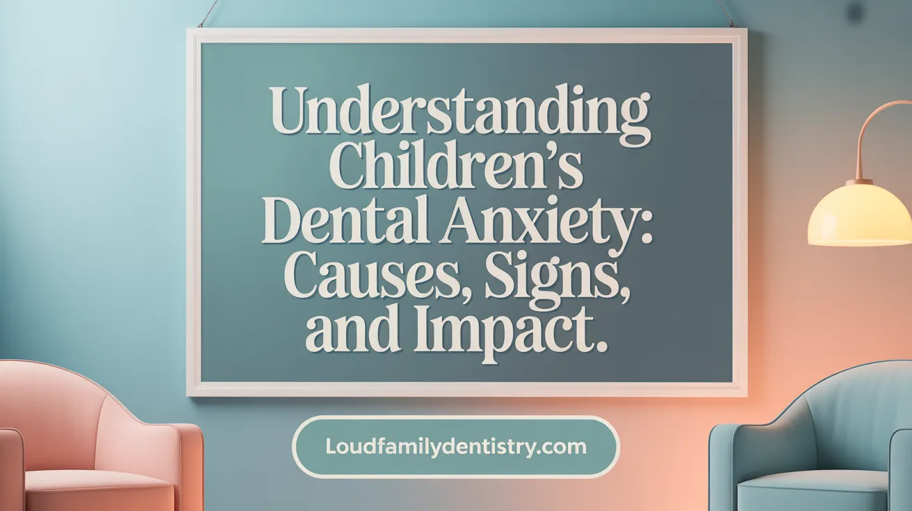 Understanding Children's Dental Anxiety: Causes, Signs, and Impact