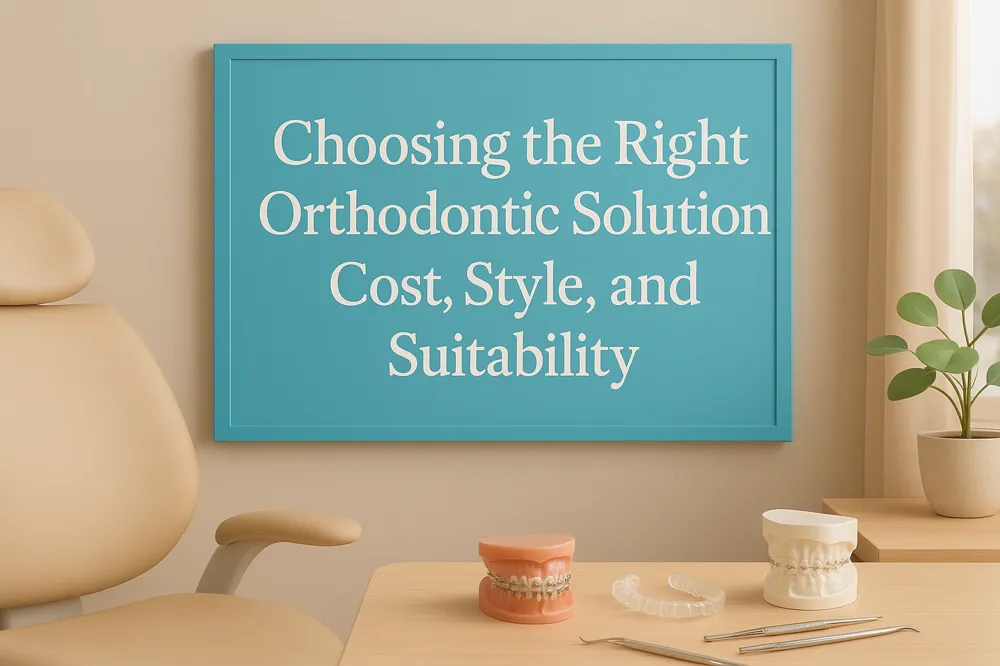 Choosing the Right Orthodontic Solution: Cost, Style, and Suitability