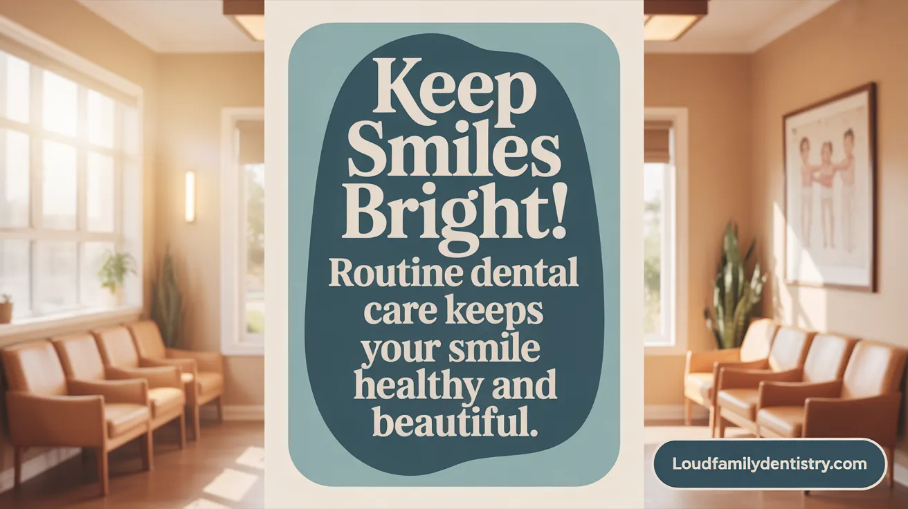 Keep Smiles Bright! Routine Cleanings Are Key to Oral Wellness.