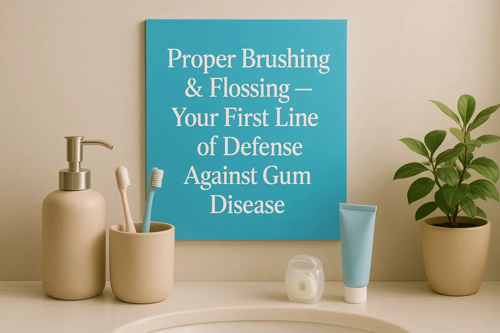 Proper Brushing & Flossing — Your First Line of Defense Against Gum Disease