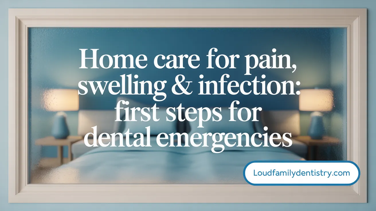 Home Care for Pain, Swelling & Infection: First Steps for Dental Emergencies