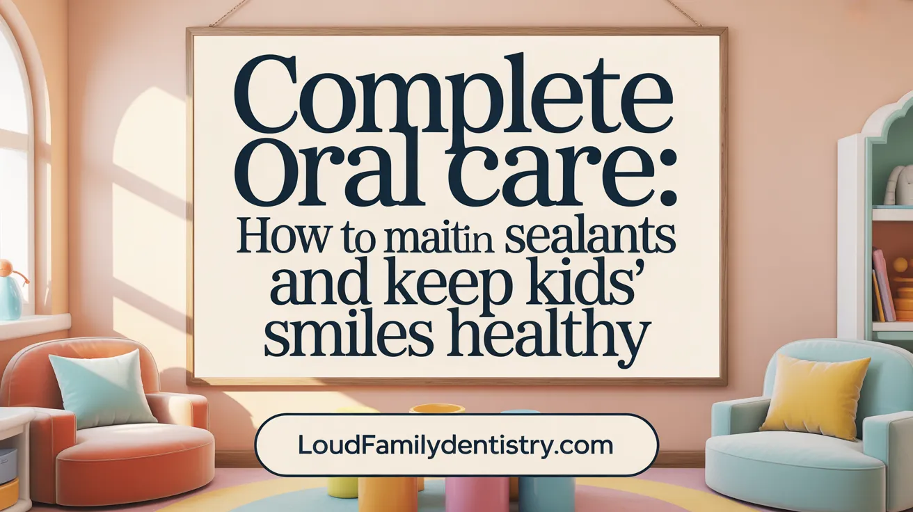 Complete Oral Care: How to Maintain Sealants and Keep Kids’ Smiles Healthy