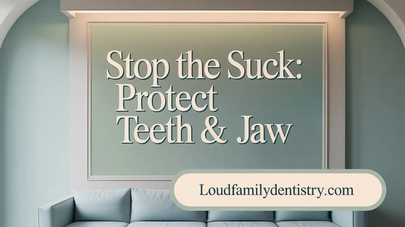 Stop The Suck: Protect Teeth & Jaw