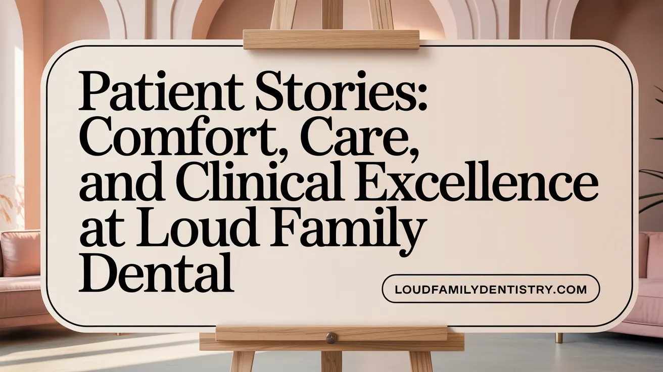 Patient Stories: Comfort, Care, and Clinical Excellence at Loud Family Dental