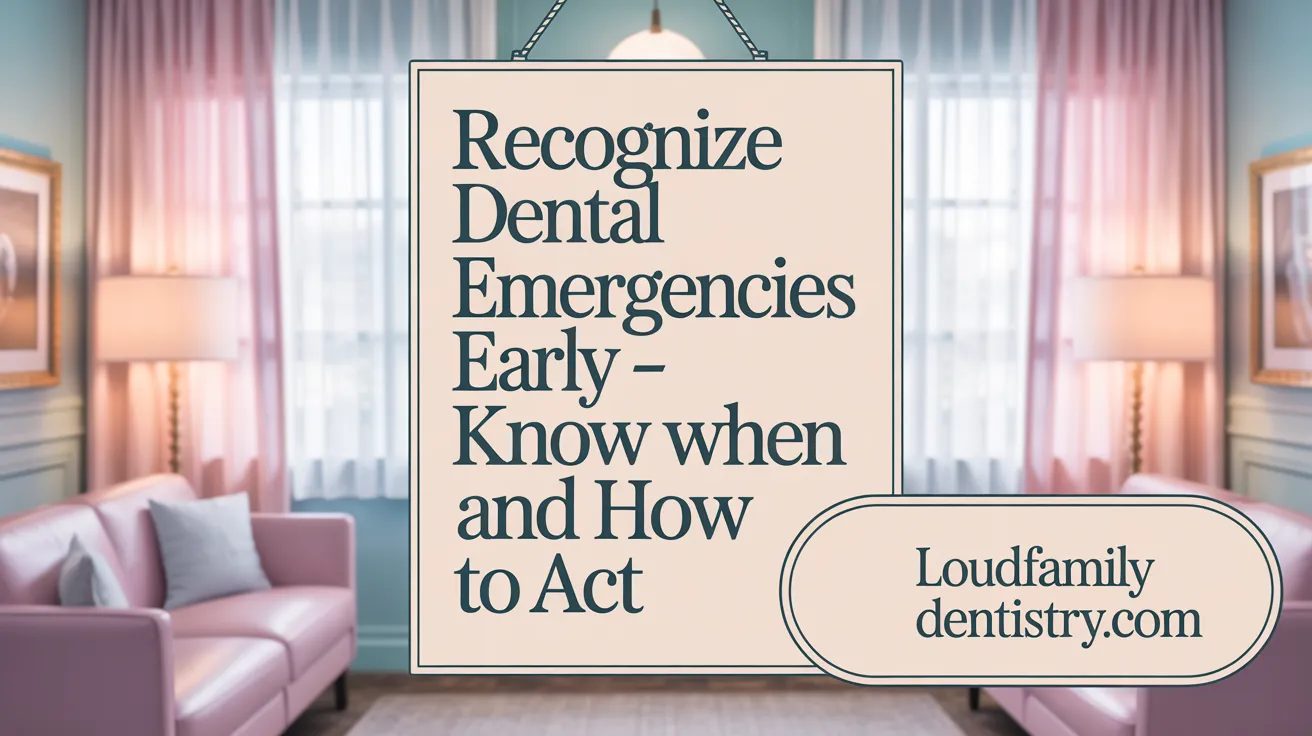 Recognize Dental Emergencies Early - Know When and How to Act