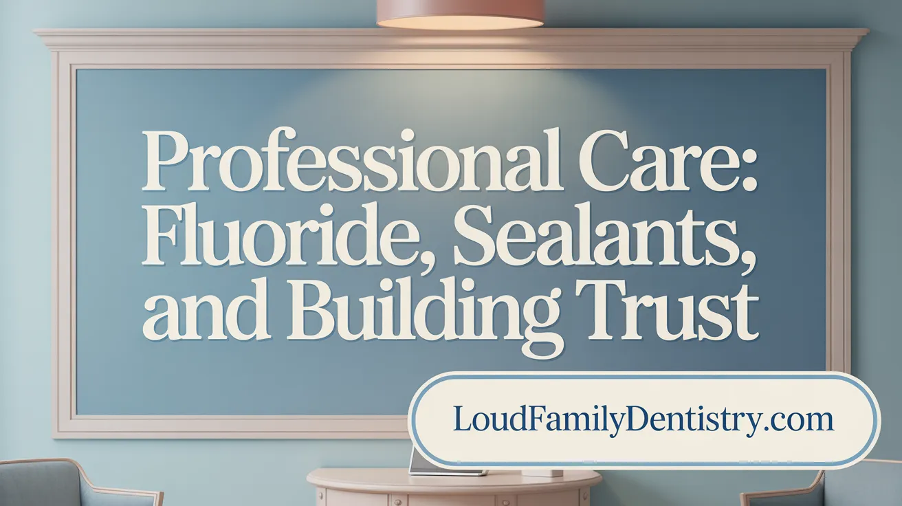 Professional Care: Fluoride, Sealants, and Building Trust