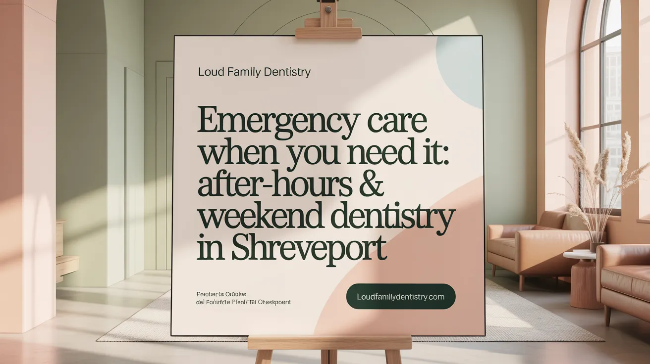 Emergency Care When You Need It: After-Hours & Weekend Dentistry in Shreveport