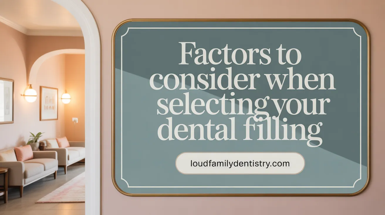 Factors to Consider When Selecting Your Dental Filling