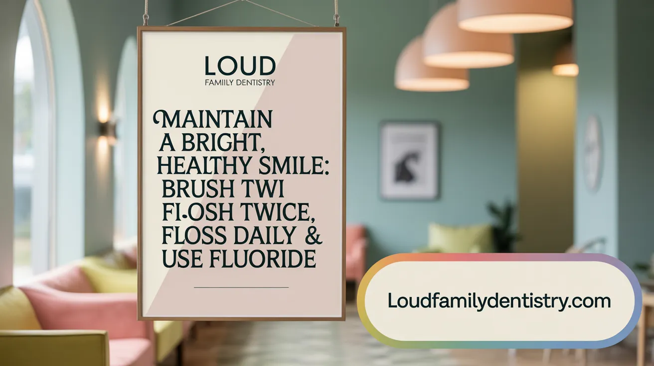 Maintain a Bright, Healthy Smile: Brush Twice, Floss Daily & Use Fluoride