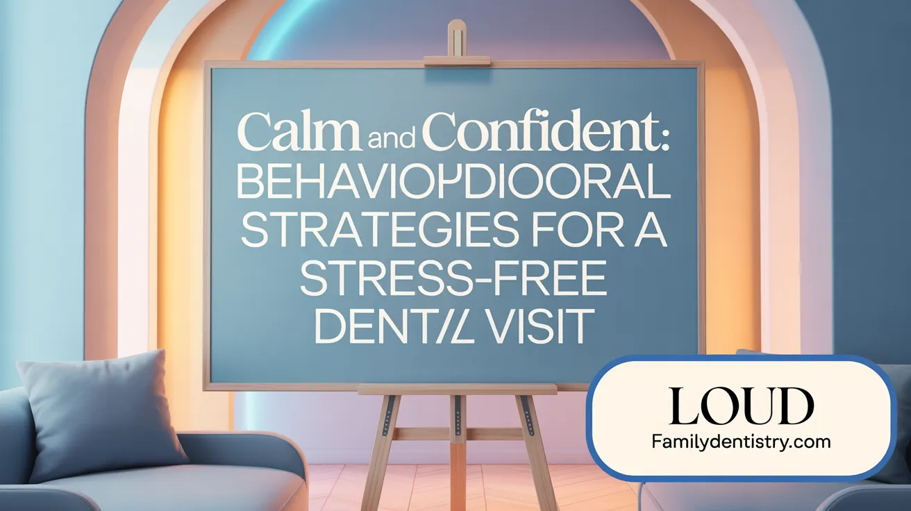 Calm and Confident: Behavioral Strategies for a Stress-Free Dental Visit