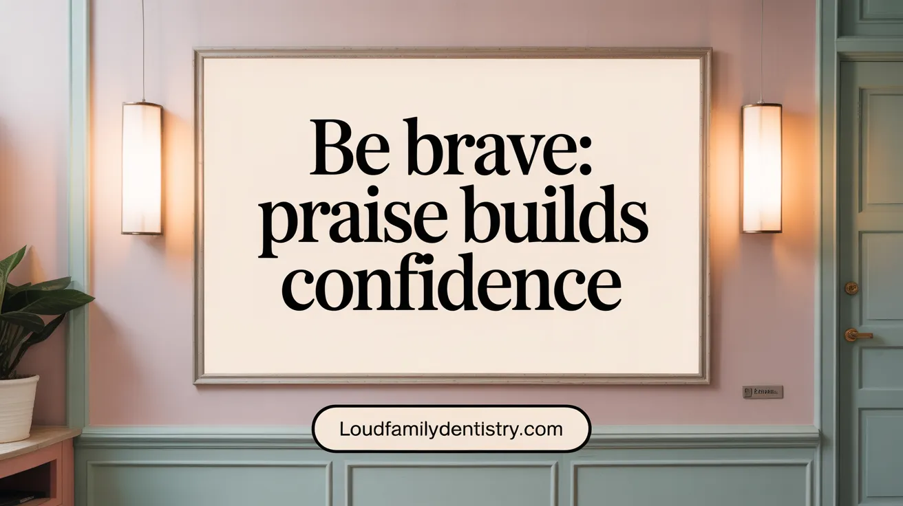 Be Brave: Praise Builds Confidence