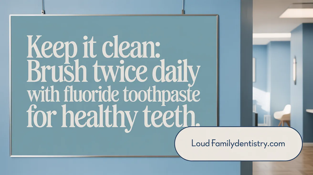 Keep It Clean: Brush Twice Daily with Fluoride Toothpaste for Healthy Teeth