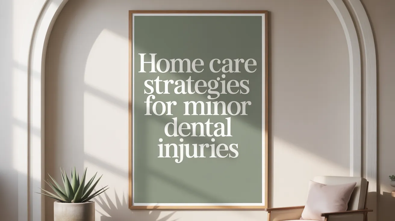 Home Care Strategies for Minor Dental Injuries