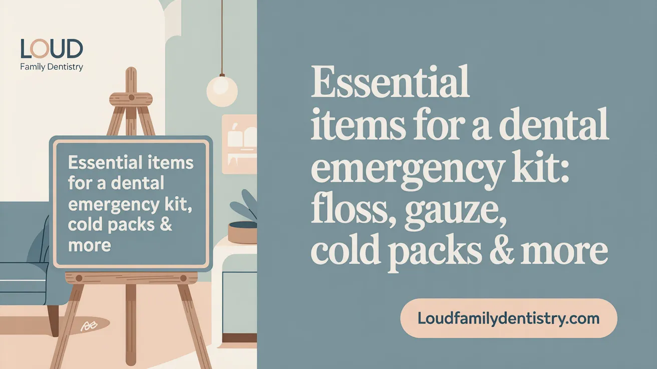 Essential Items for a Dental Emergency Kit: Floss, Gauze, Cold Packs & More