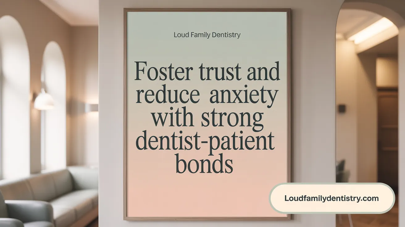 Foster Trust and Reduce Anxiety with Strong Dentist-Patient Bonds