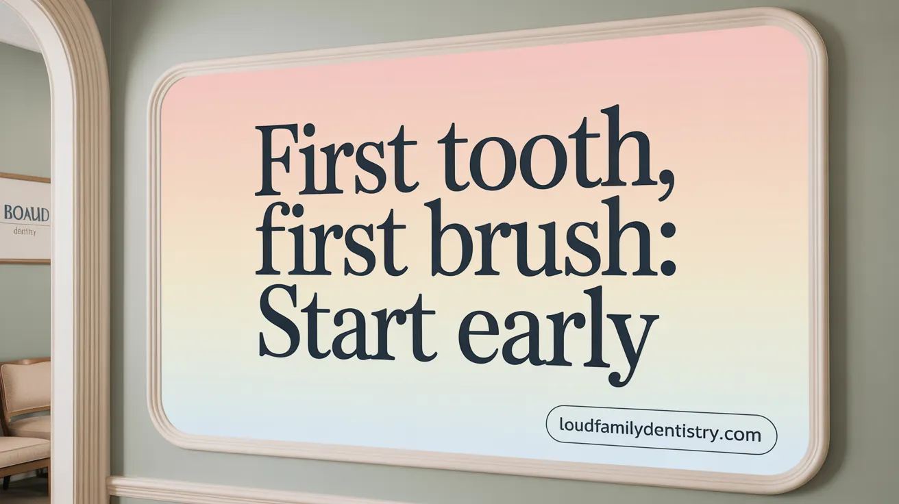 First Tooth, First Brush: Start Early
