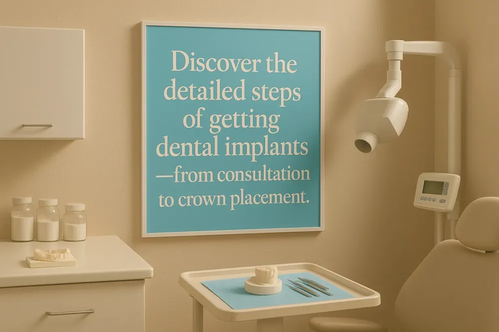 Discover the detailed steps of getting dental implants—from consultation to crown placement.