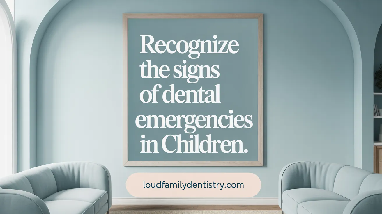 Recognize the Signs of Dental Emergencies in Children