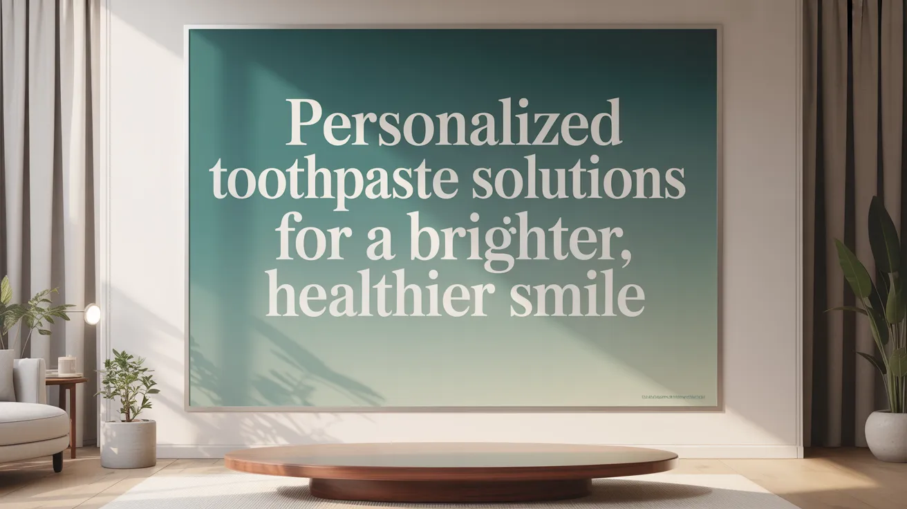 Personalized Toothpaste Solutions for a Brighter, Healthier Smile