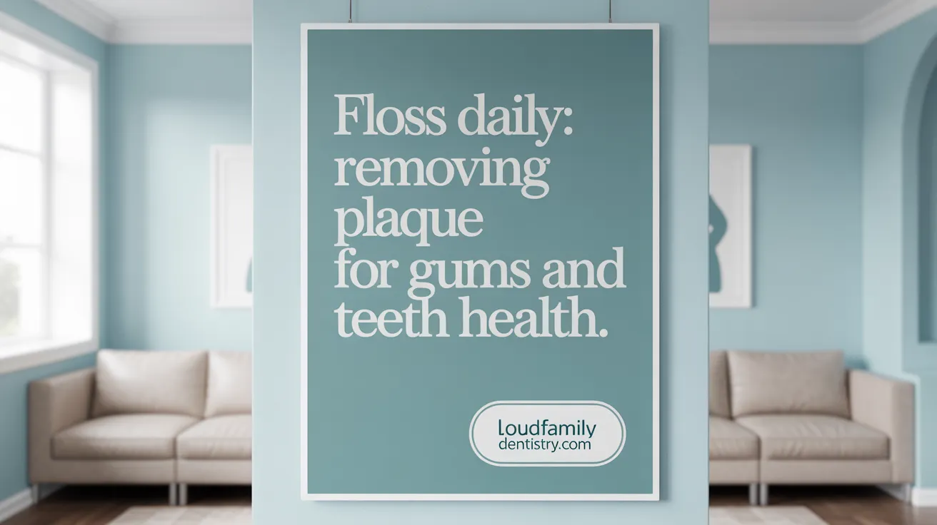 Floss Daily: Removing Plaque for Gums and Teeth Health