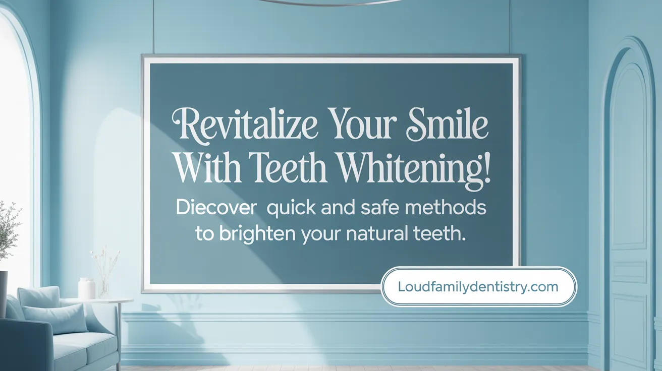 Revitalize Your Smile with Teeth Whitening! Discover quick and safe methods to brighten your natural teeth.