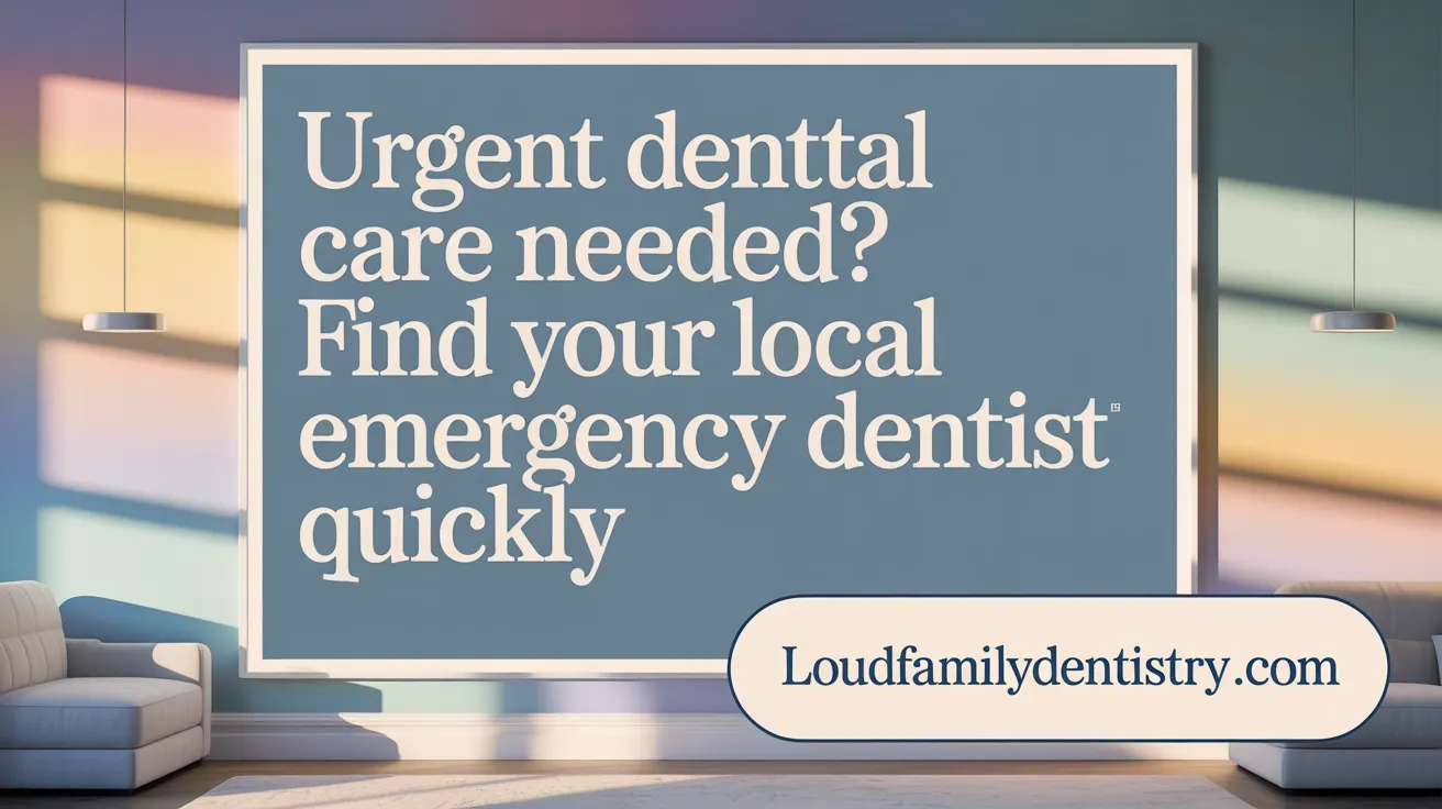 Urgent Dental Care Needed? Find Your Local Emergency Dentist Quickly
