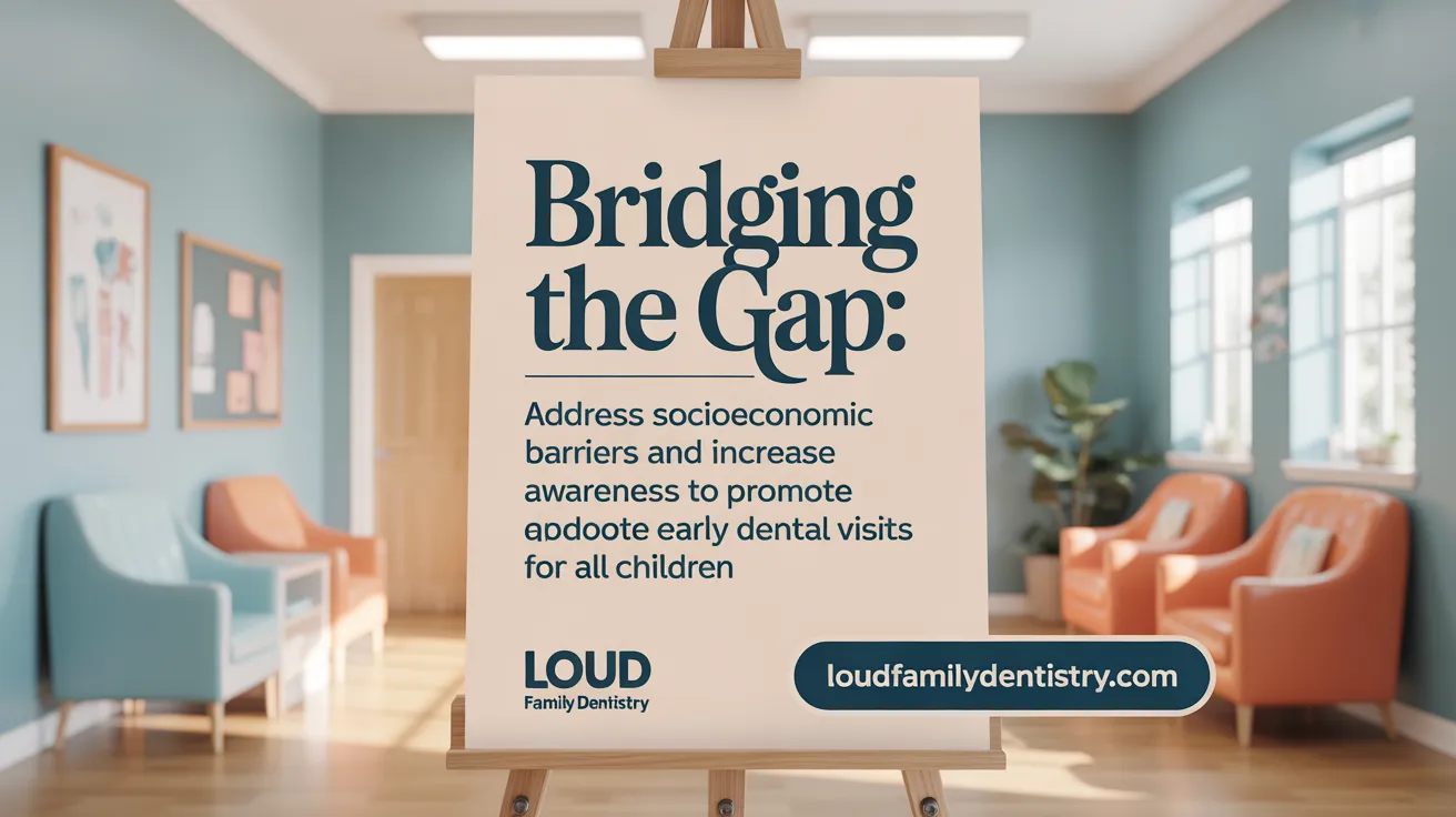 Bridging the Gap: Address socioeconomic barriers and increase awareness to ensure early dental visits for all children.