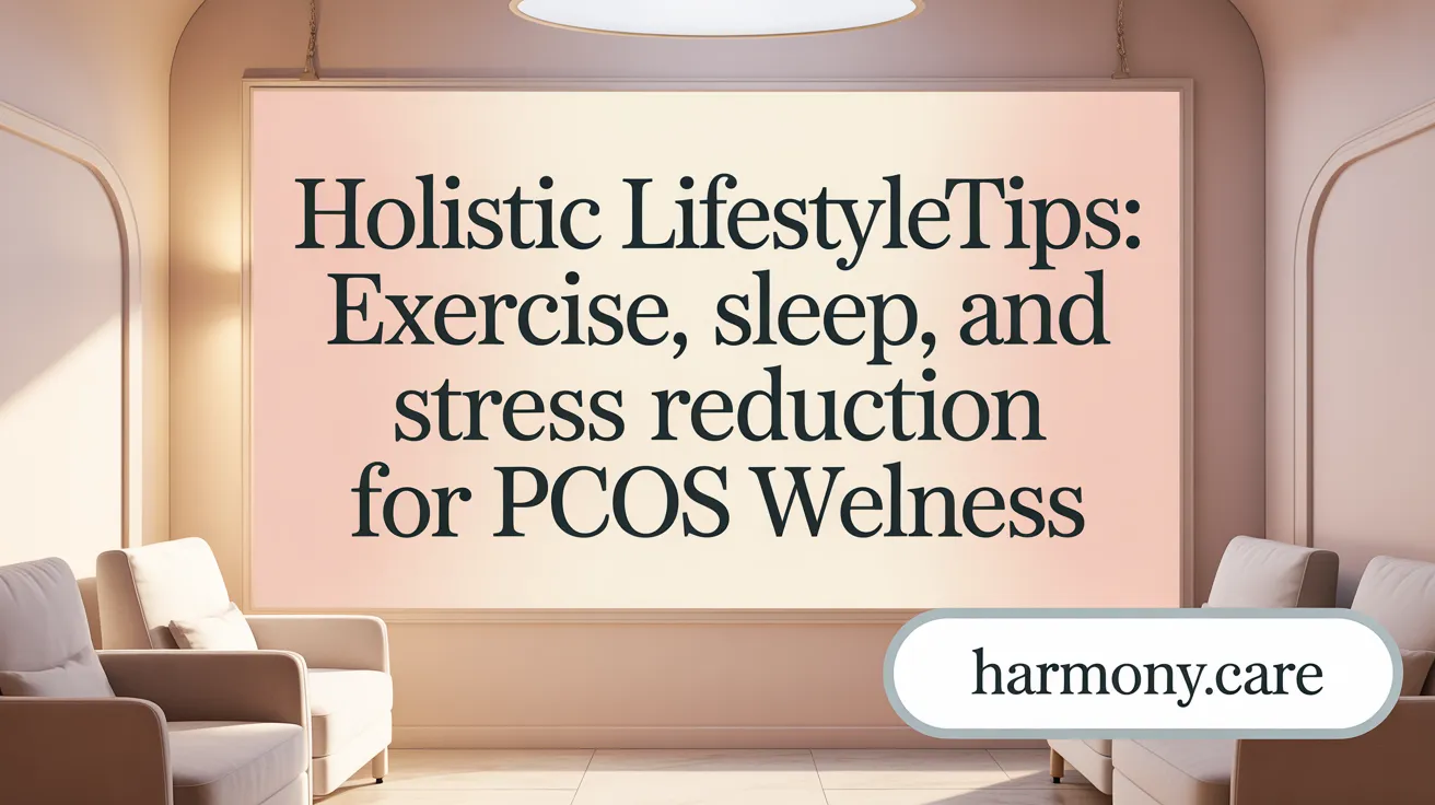 Holistic Lifestyle Tips: Exercise, Sleep, and Stress Reduction for PCOS Wellness