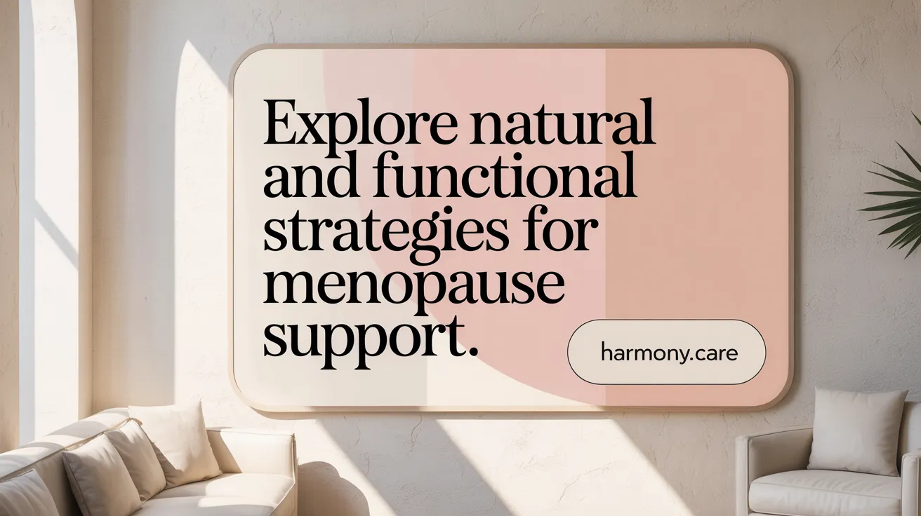 Explore Natural and Functional Strategies for Menopause Support
