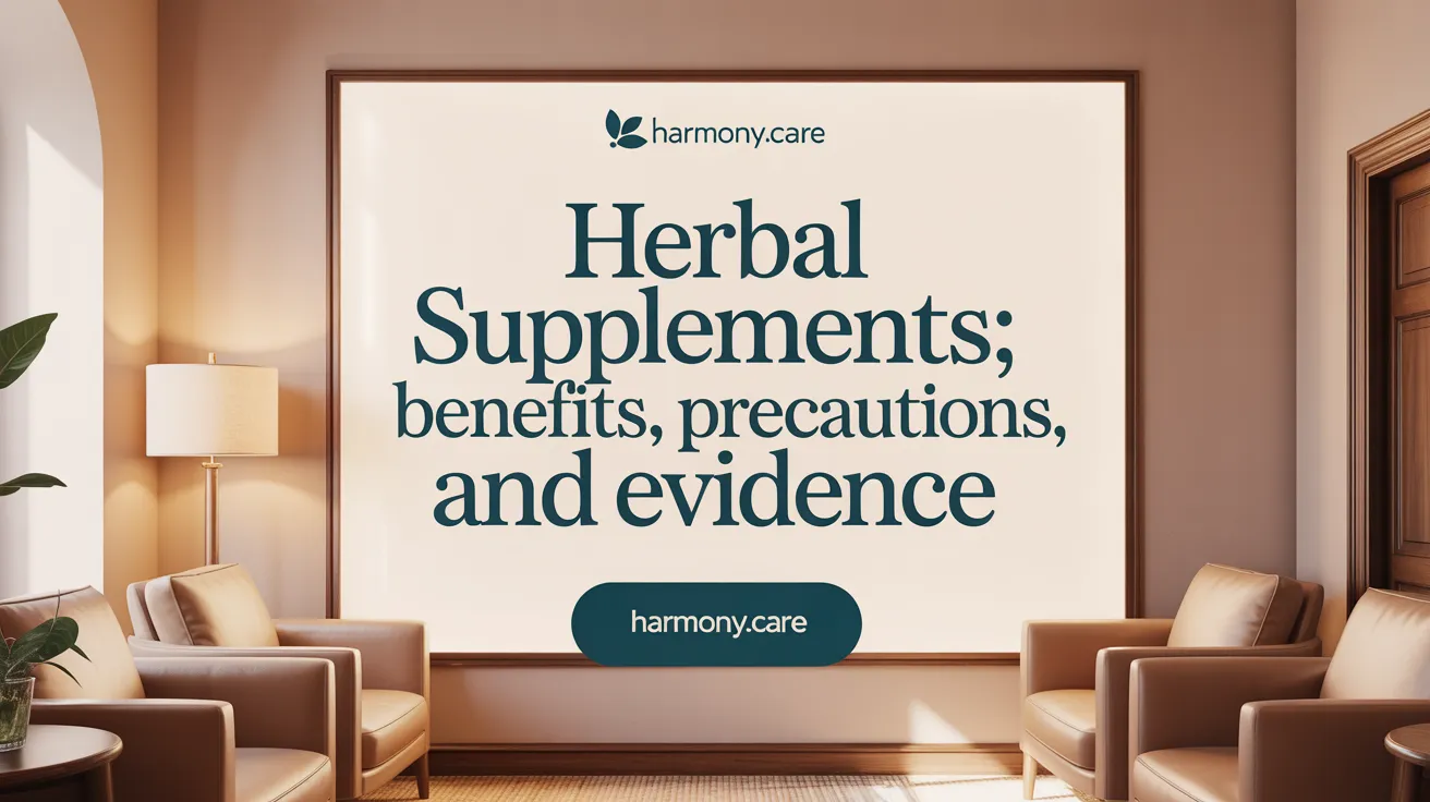 Herbal Supplements: Benefits, Precautions, and Evidence