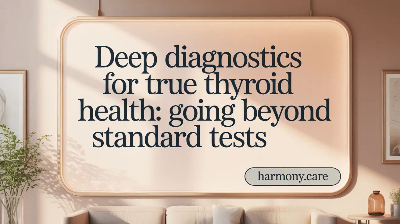 Deep Diagnostics for True Thyroid Health: Going Beyond Standard Tests