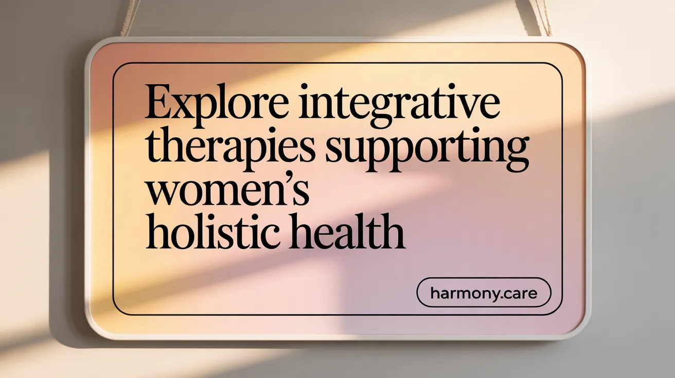 Explore Integrative Therapies Supporting Women's Holistic Health