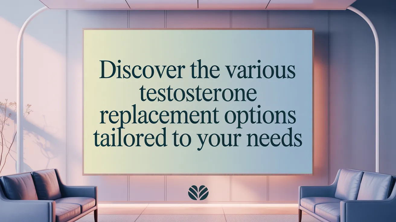 Discover the Various Testosterone Replacement Options Tailored to Your Needs