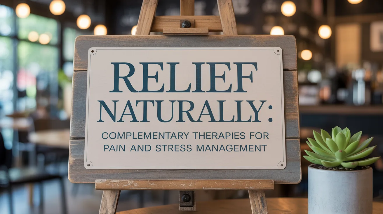 Relief Naturally: Complementary Therapies for Pain and Stress Management