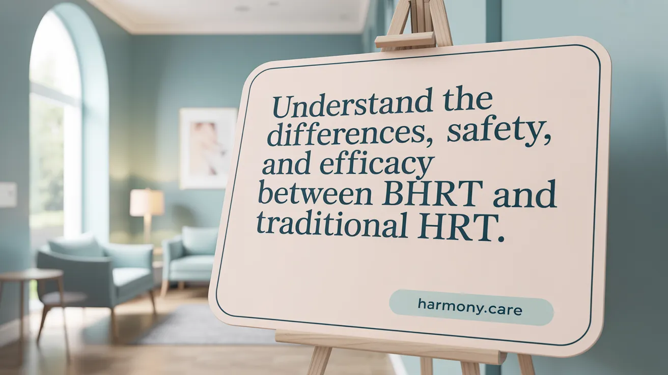 Understand the differences, safety, and efficacy between BHRT and traditional HRT.